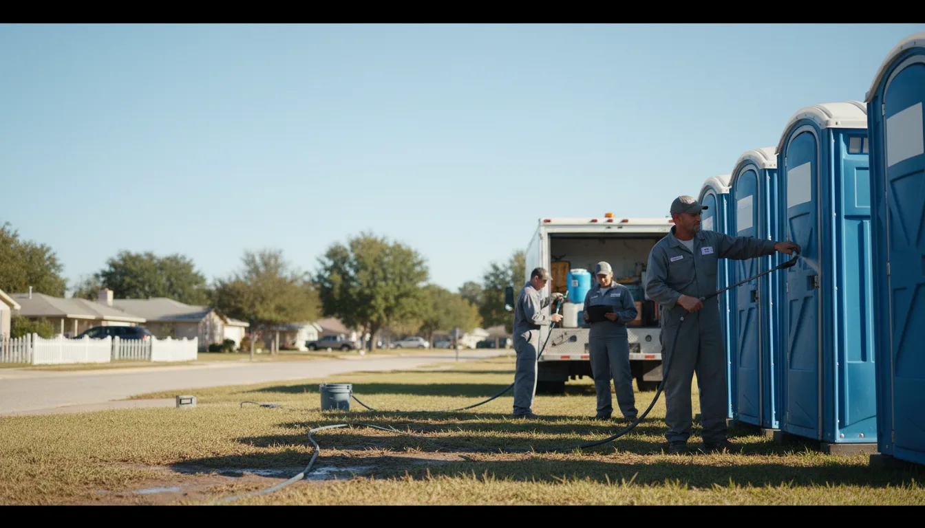 Long-Term Portable Toilet Rental in Pine Hill, AL near me
